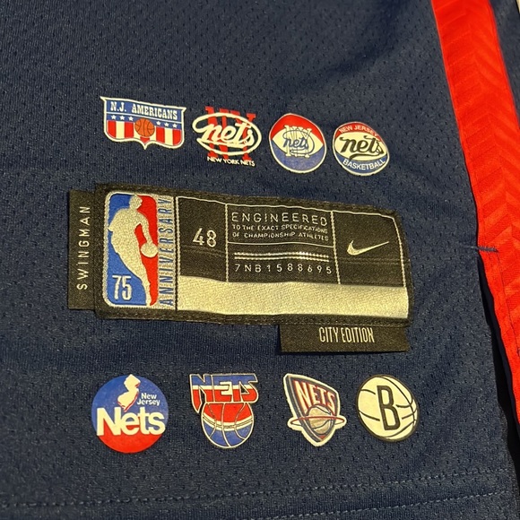 Kevin Durant Brooklyn Nets NBA Hardwood Classics KD Nike Jersey Swingman - Picture 2 of 15